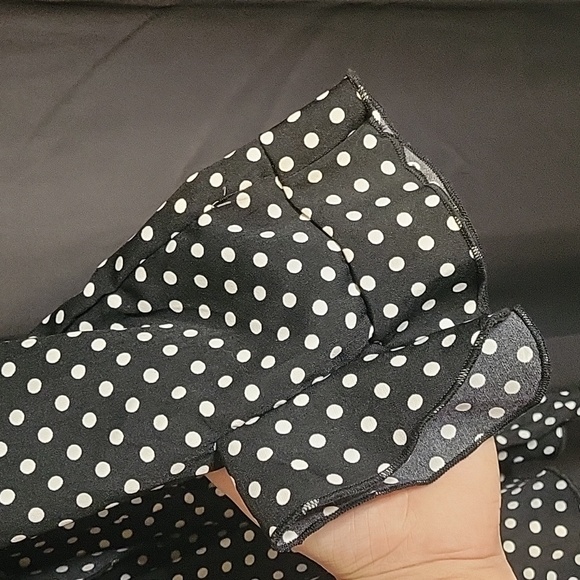 NWT Windsor Large Romper Short Polka Dot Long Sleeve Back Zip Ruffle - Picture 5 of 16